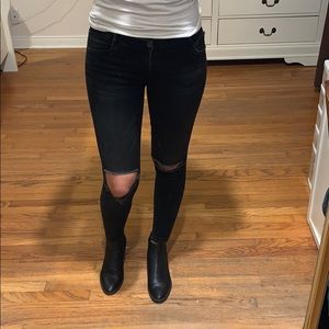 Zara dark grey skinny jeans